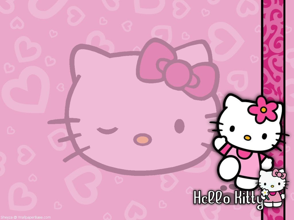 Pink Hello Kitty Birthday Invitation Sample For Kids 2