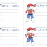 Pirate Birthday Party Invitation Templates Printable