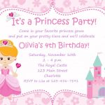 Princess Bday Invitations