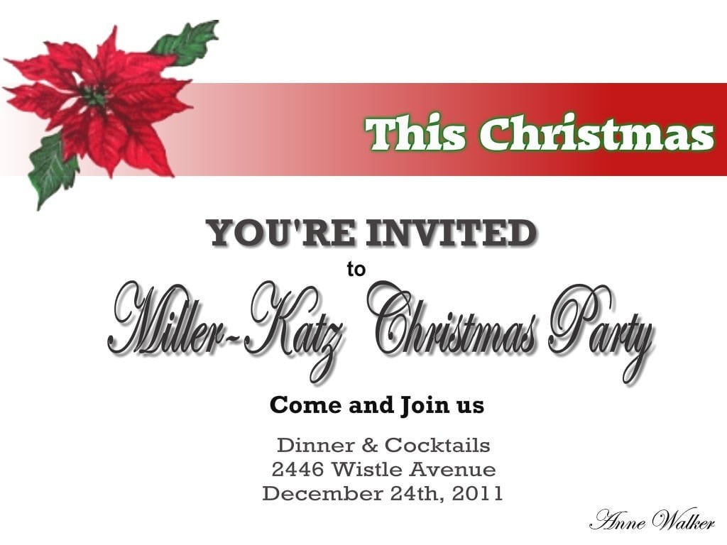 Printable Christmas Invites 3
