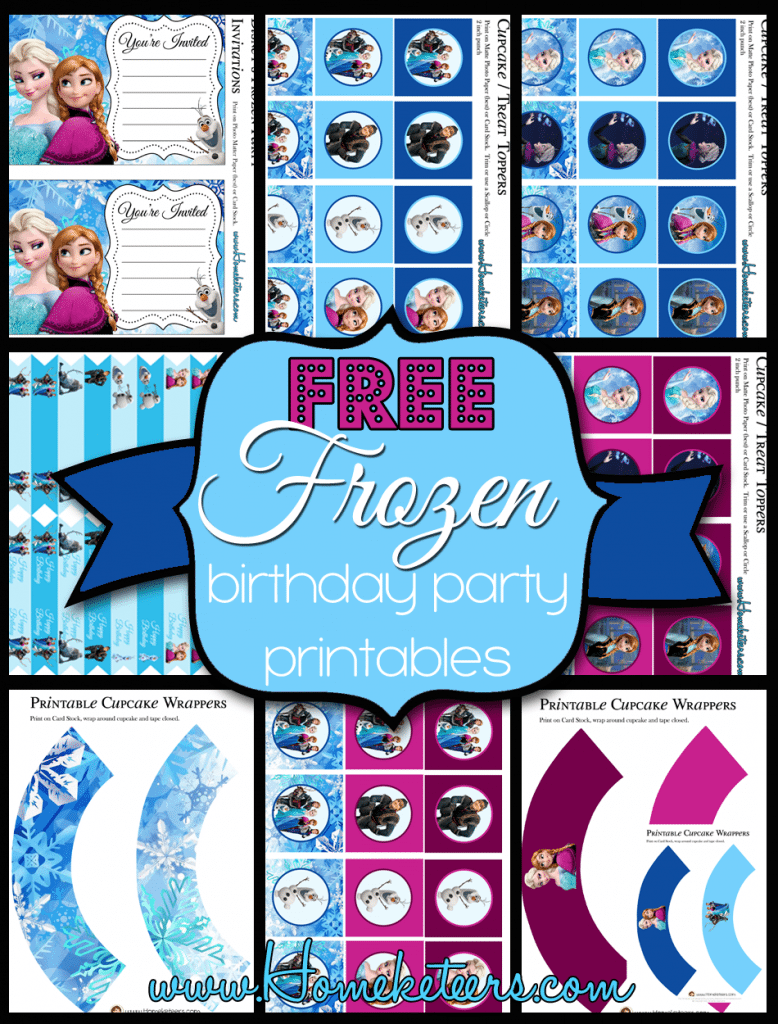 Printable Disney Frozen Birthday Invitations