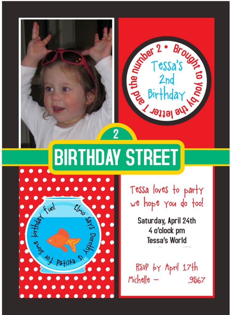 Printable Elmo Birthday Invitations Template 4