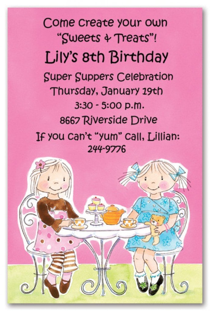 Printable Tea Party Invitations Free 3