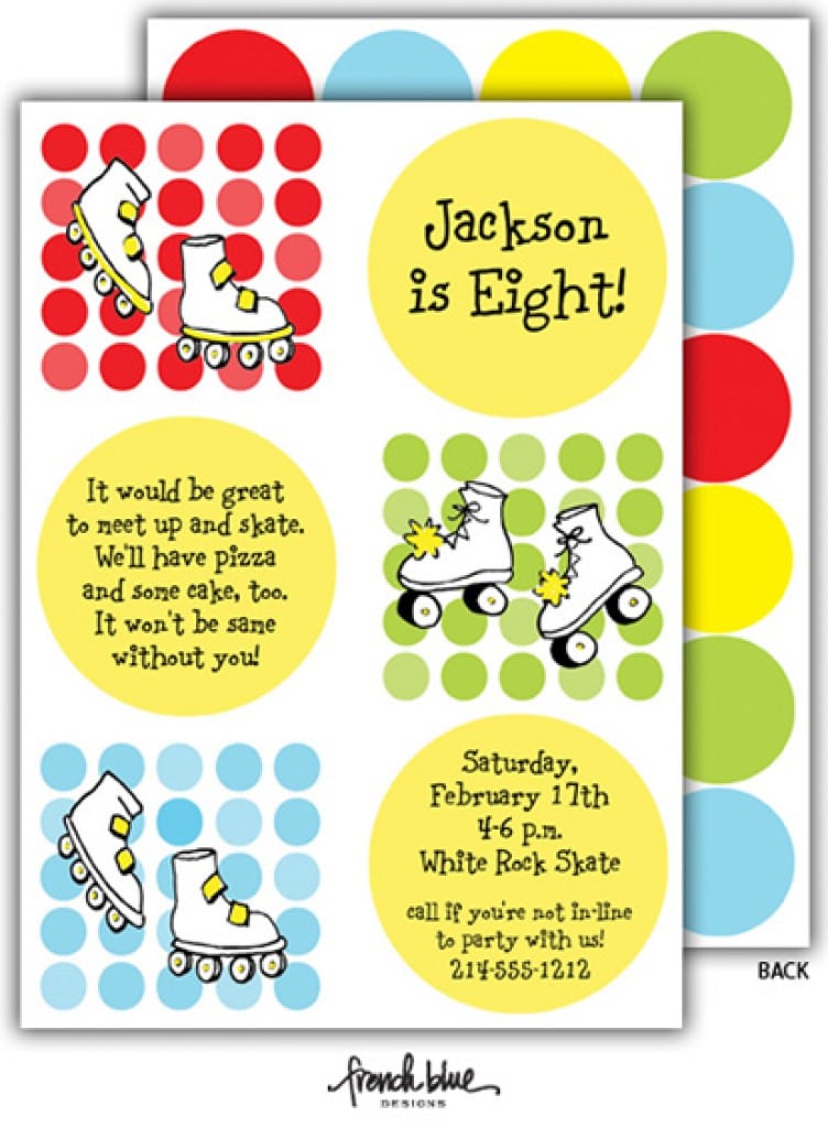 Roller Skating Party Invitation Template 4