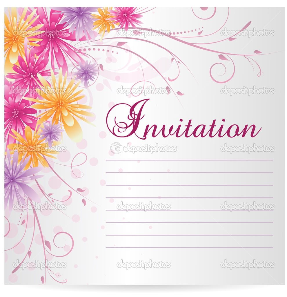 Sample Blank Invitation