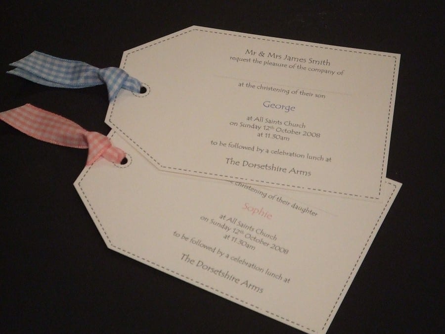 Sample Christening Invitation 2