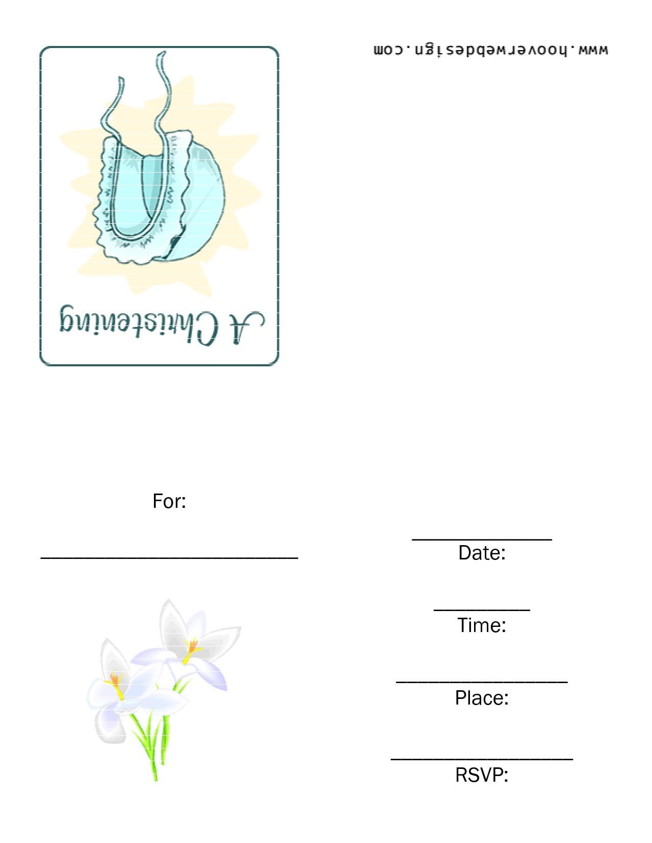 Sample Christening Invitations For Girls 4