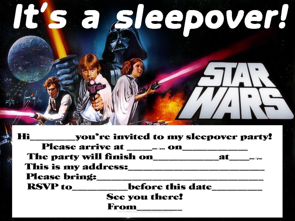 Sleepover Invitations For Teens 3