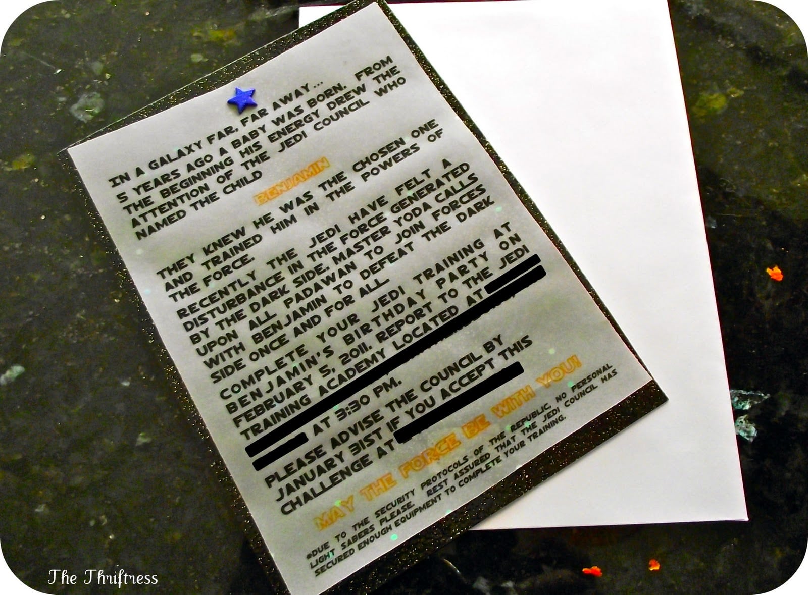 Star Wars Birthday Invitation Sayings