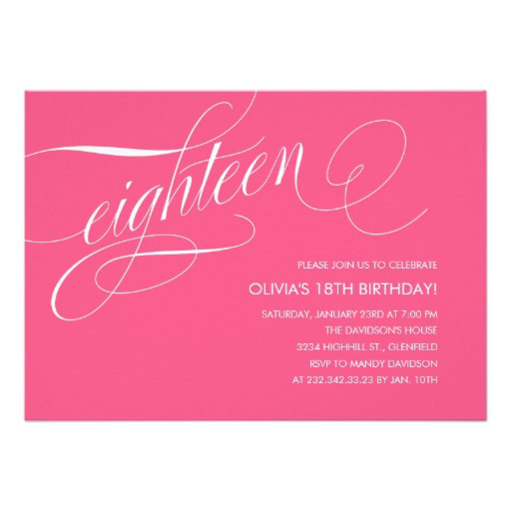 Surprise 18 Party Invitations 2