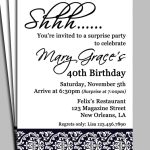 Surprise Birthday Party Invites Wording