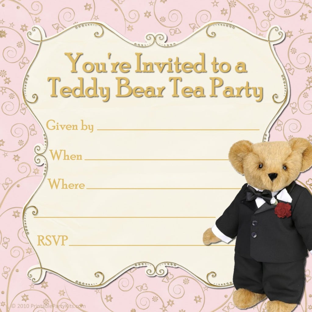 Tea Party Invitation Template Download 3