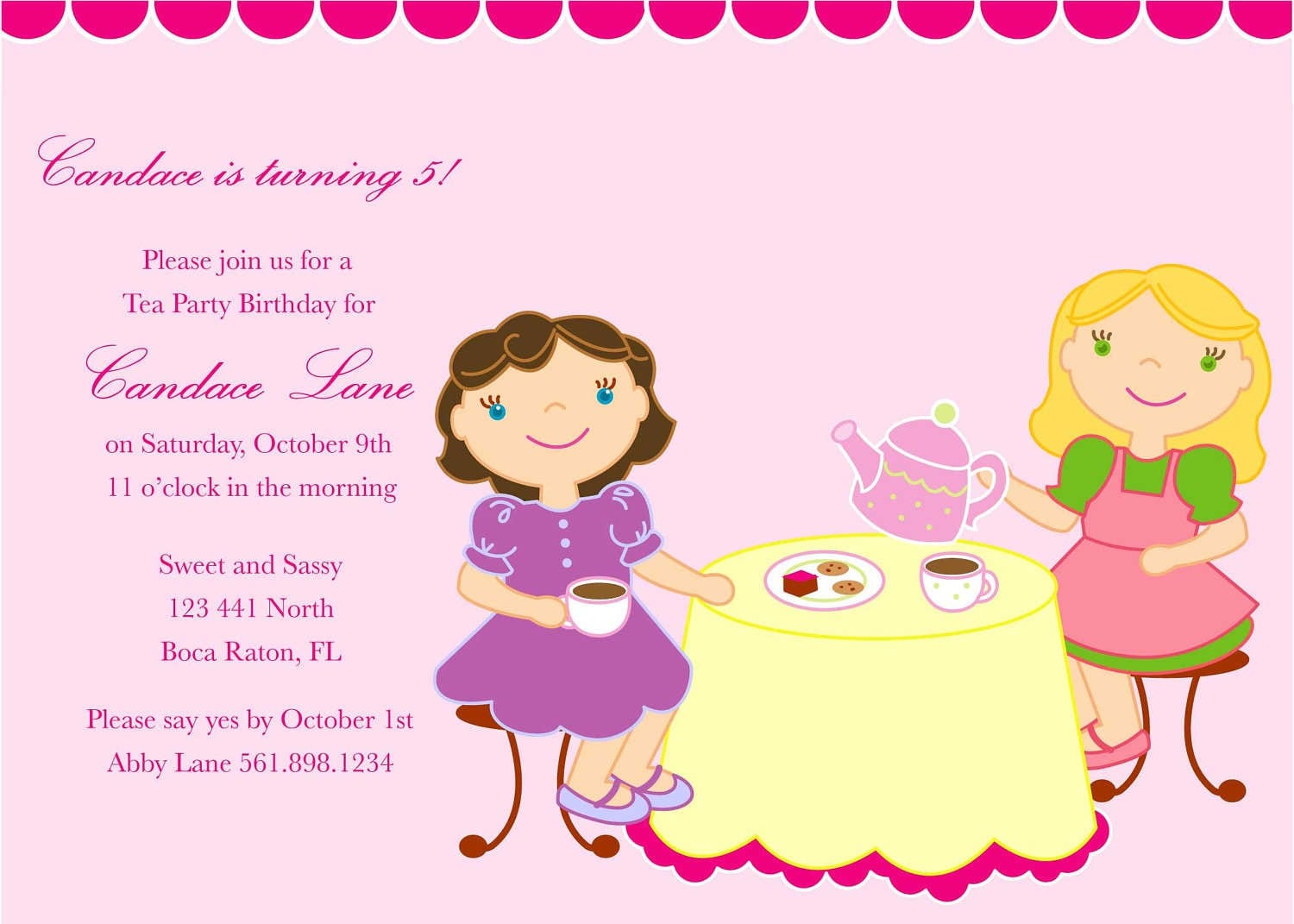 Tea Party Invitation Template Download 4