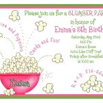 Teenage Sleepover Invitations