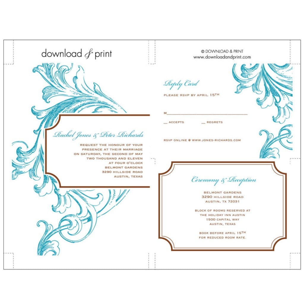Wedding Invitation Free Templates Wedding Invitation Free Templates