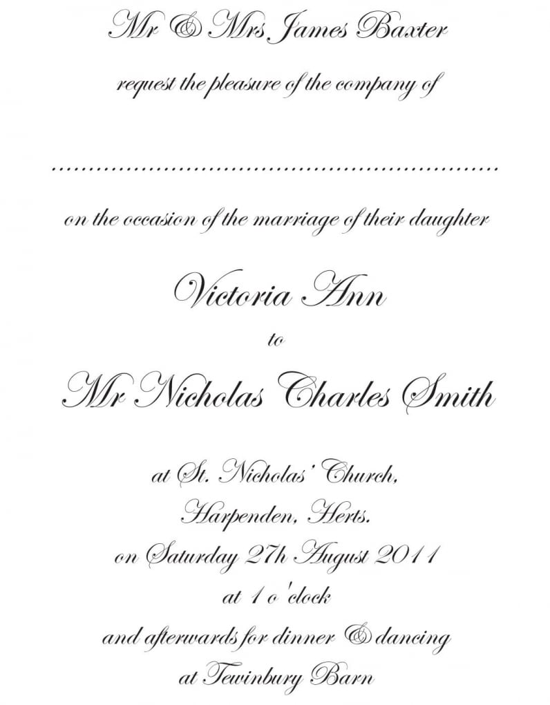 Wedding Invitations Template