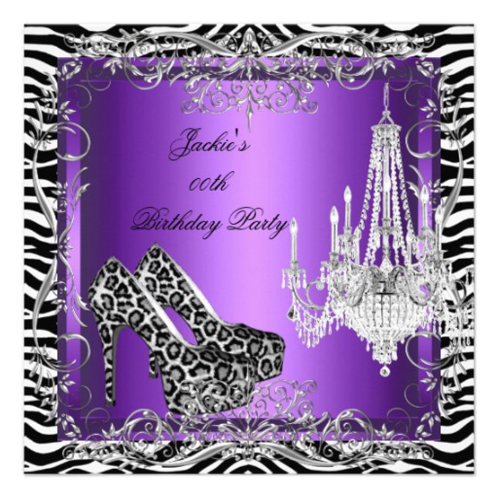 Zebra Print Invitations Free 2