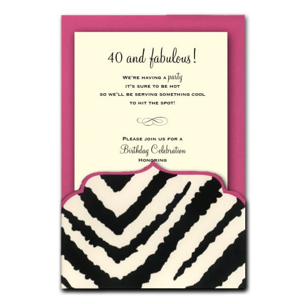 Zebra Print Invitations Free 4