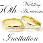50th Wedding Anniversary Invitations Printable