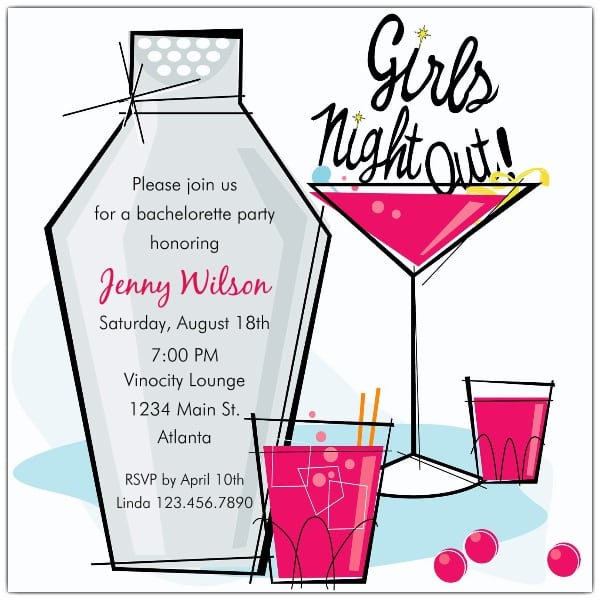 Bachelorette Invitation Party