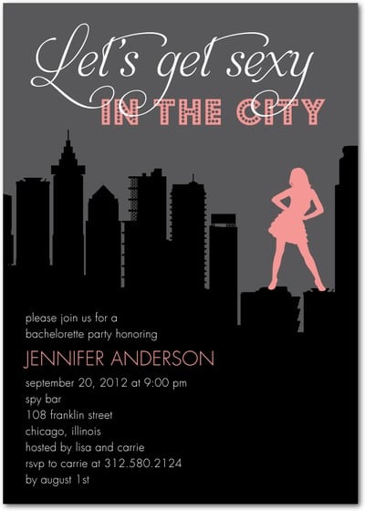 Bachelorette Invitations Party City
