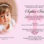 Baptism Invitation Template Girl