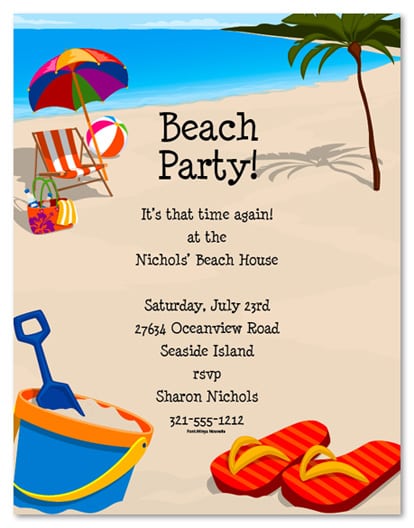 Swim Party Invitation Templates Swim Party Invitation Templates