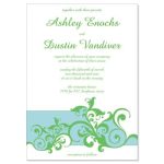 Blue And Green Wedding Invitation Kits