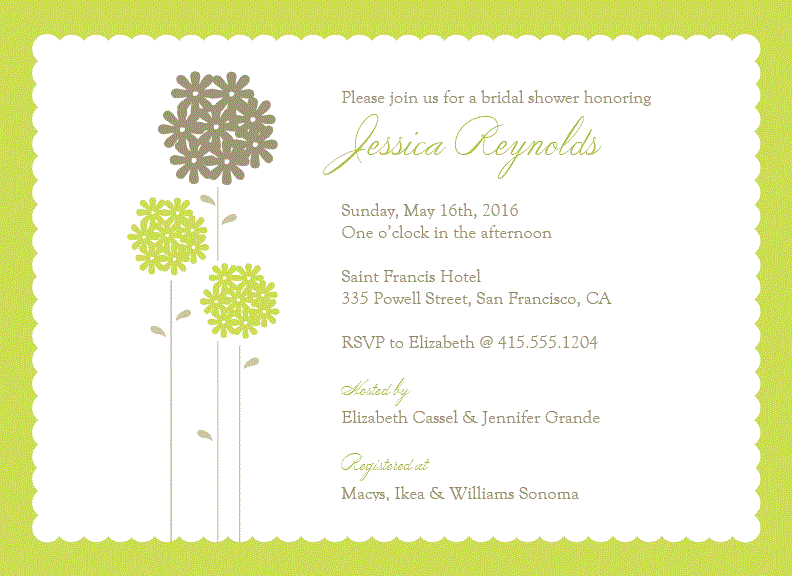 Bridal Shower Bachelorette Invitations