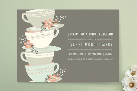 Bridal Tea Invitatons