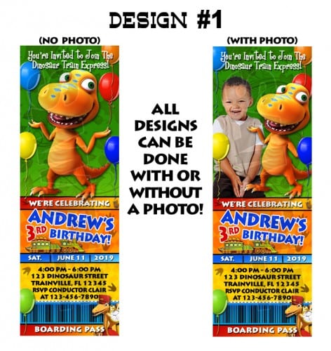 Dinosaur Invitations Australia 4