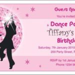 Disco Invitations For Kids