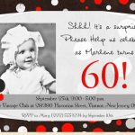 Free 60th Birthday Invitation Samples