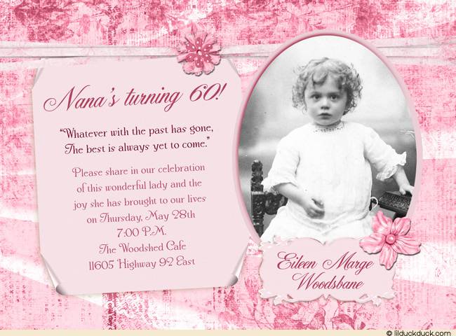 Free 60th Birthday Invitation Template