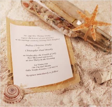 Free Beach Wedding Invitation Designs