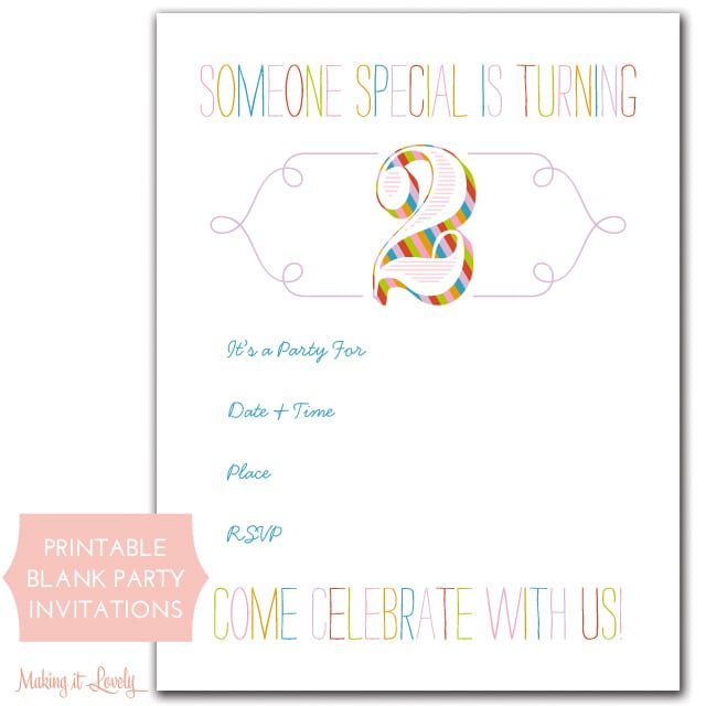 Free Birthday Invitations Printables