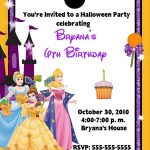 Free Disney Halloween Birthday Party Invites