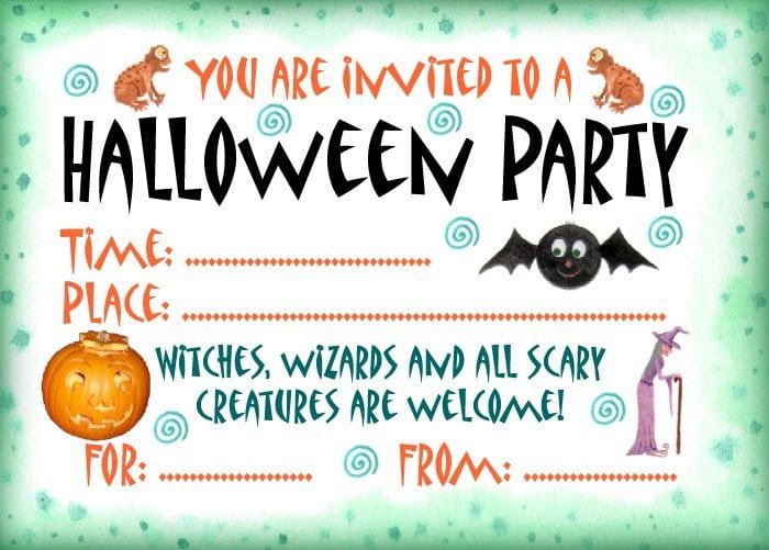 Free Halloween Invites For Parties