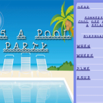 Free Pool Party Invite Template