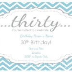 Free Printable 30th Birthday Party Invitation Templates