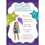 American Girl Birthday Invitations Free Printable