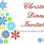 Free Printable Christmas Dinner Invitation Templates 2