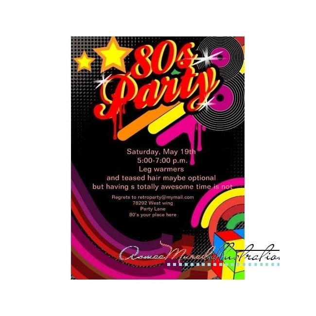 free-printable-disco-party-invitations-templates