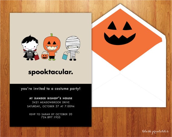 Free Printable Halloween Birthday Invitations Kids