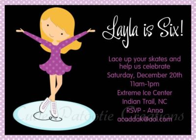 Free Printable Invitations Skating