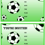 Birthday Invitation Soccer