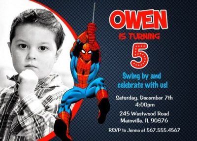 Free Printable Spiderman Invitations Birthday Party
