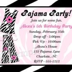 Free Printable Zebra Print Birthday Invitations For Tweens