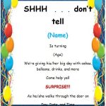 Free Suprise Birthday Invitation Templates