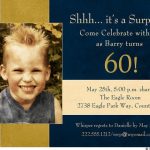 Free Surprise 60th Birthday Party Invitation